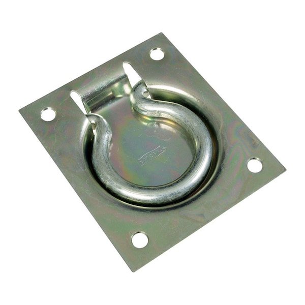 National Hardware National Hardware 3-1/2 in. L Zinc-Plated Silver Steel Flush Pull N203-752 - main